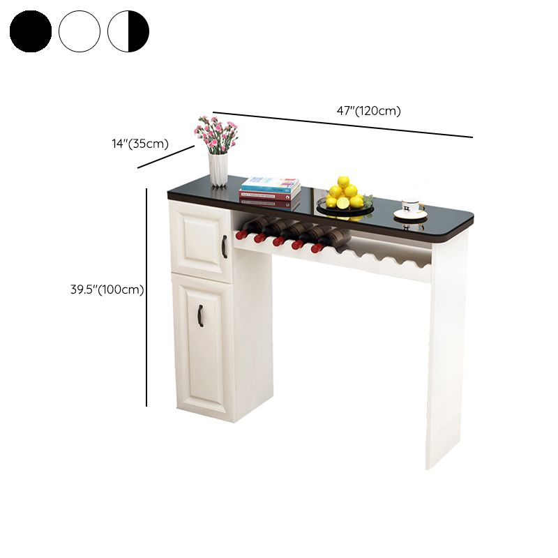 Contemporary Bar Dining Table Indoor Rectangle Counter Table