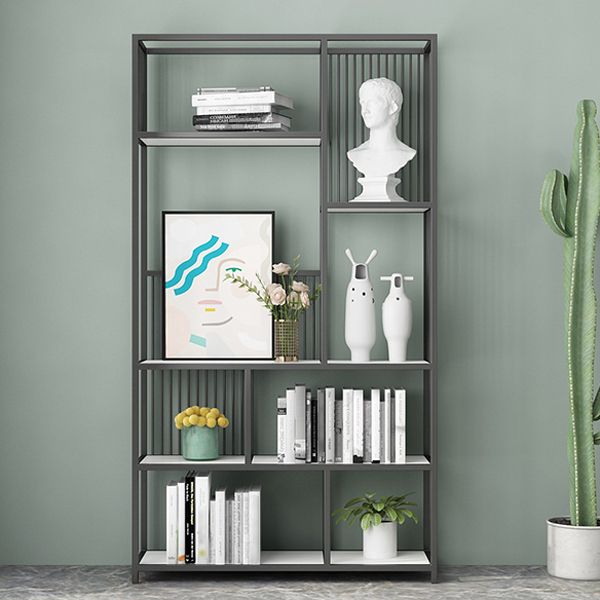 Gold and Black Etagere Bookshelf Scandinavian Iron Bookshelf for Home Office