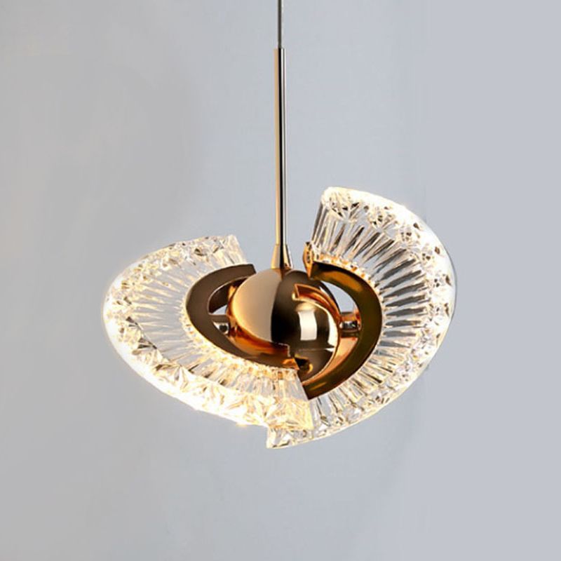 Zeitgenössisches Schlafzimmer im Mini -Anhänger Acrylhänge Deckenlicht mit 2 Lichtern