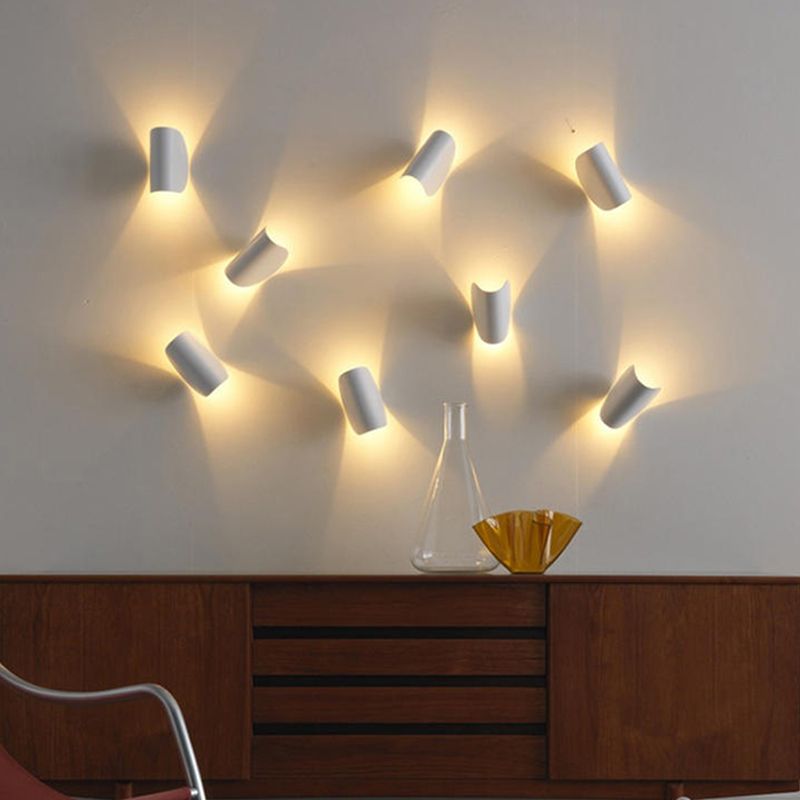 Unique Metal Wall Sconce Modern Nordic Macarons 1 Light Wall Mount Light