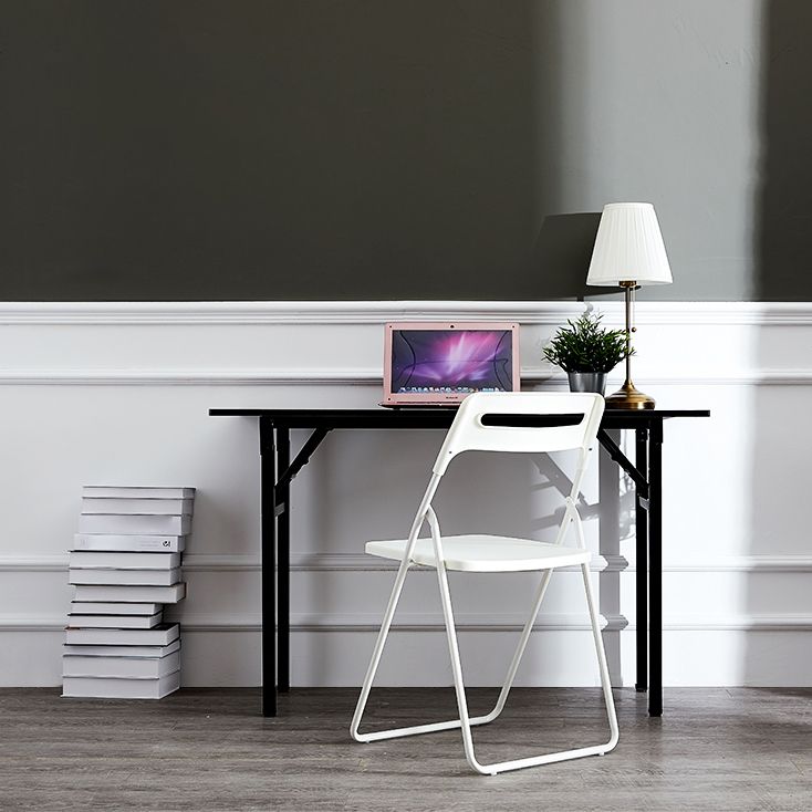 Silla lateral de metal moderna para interiores y exteriores, silla lateral de comedor plegable sin brazos