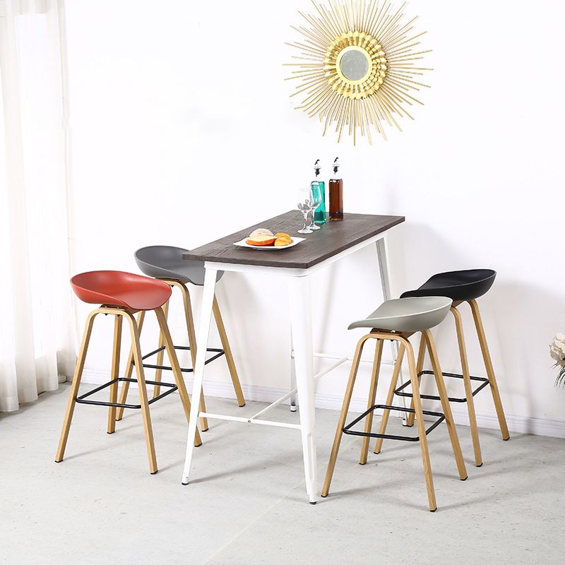 Contemporary Simple Counter Stools 29 Inch Indoor Bar Stool with Metal Leg