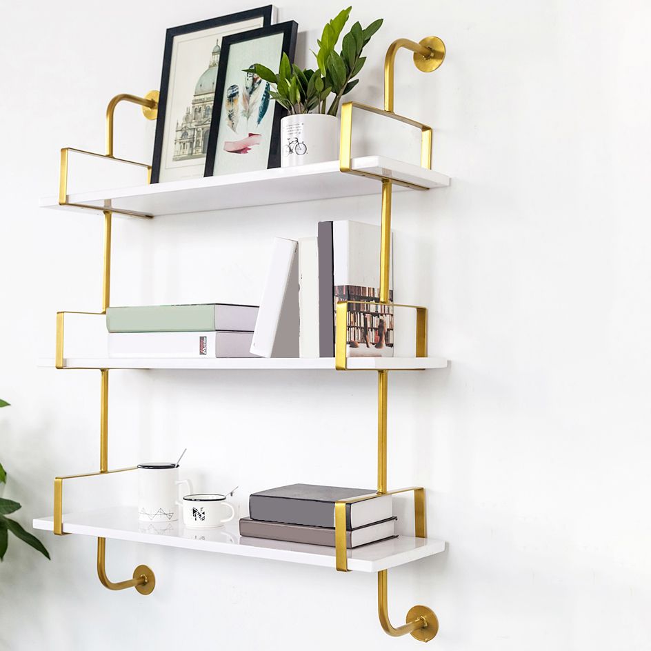 Modern Wooden Wall Mounted Bookshelf Floating Storage Bookcase