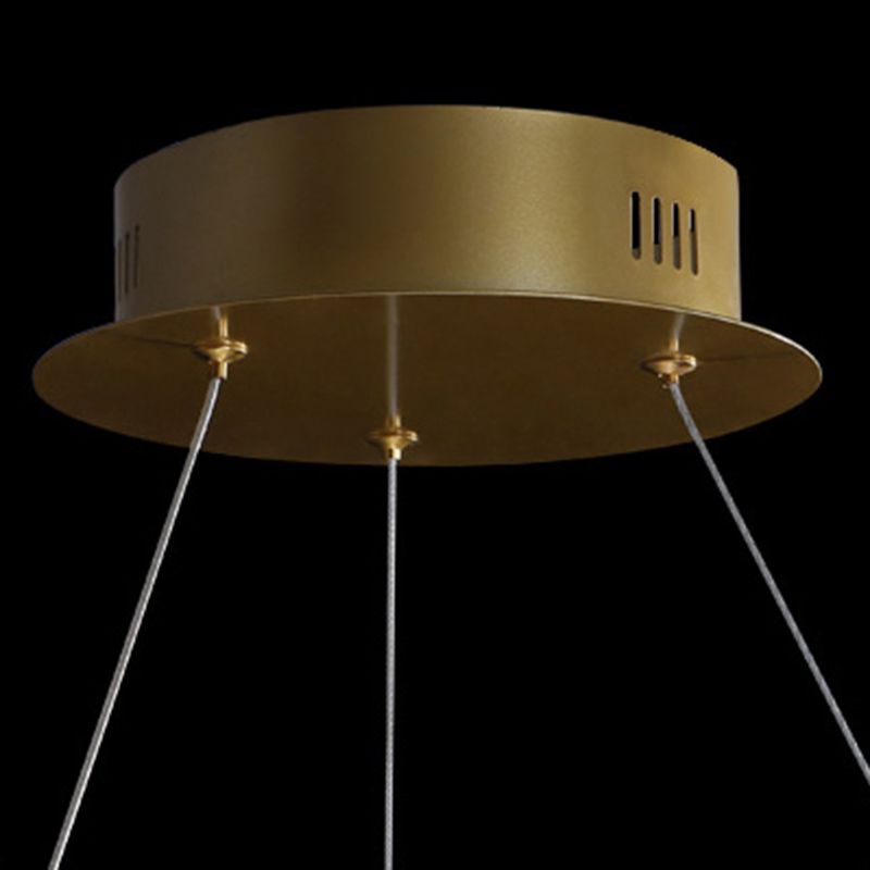 Ring Modern Chandeliers K9 Crystal LED Chandelier Lighting Fixtures for Living Room