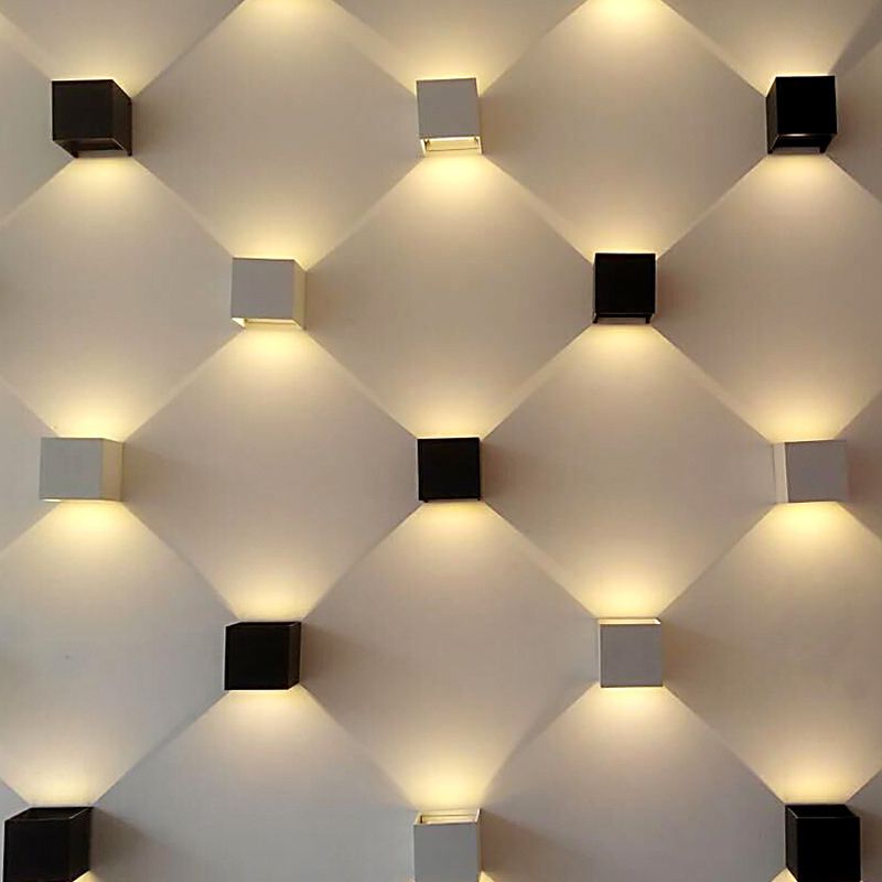 Geometric Shade Wall Lighting Modern Simple Metal Style 1 Light Wall Light