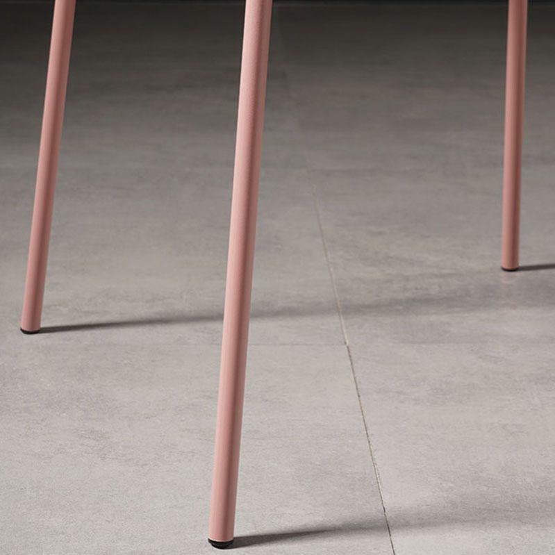 Silla de cocina contemporánea que cena sillas laterales sin brazos con patas de metal