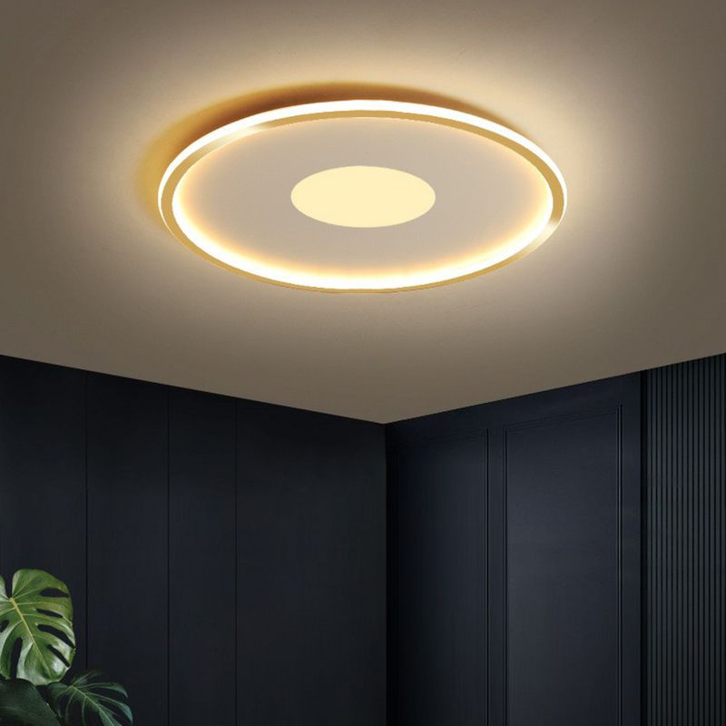 Acrylic Extra-Thin Round LED Flush Mount Modern Flushmount Ceiling Light for Living Room