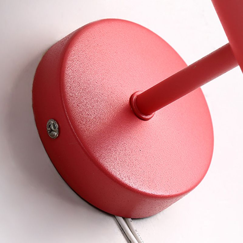 Metalen capsule SCONCE LICHT MET GLOBE TADE HALLWAY FOYER 1 Lichte macaron -stijl wandlamp