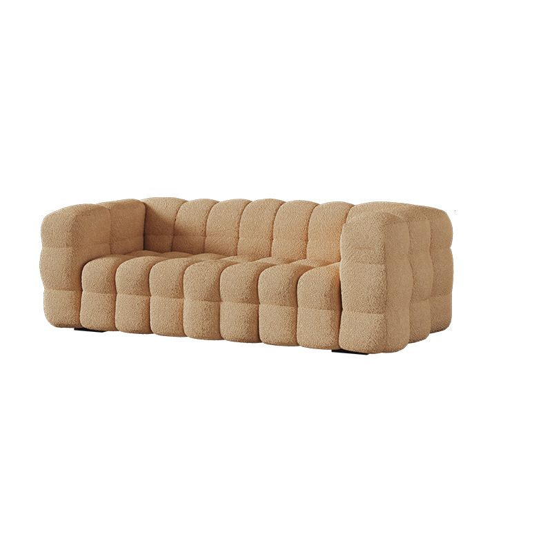 Contemporary Tuxedo Arm Sofa Standard Sofa Fabric Tight Back Settee
