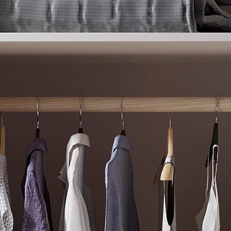 Bedroom Storage Cabinet with Hinged Door Manufactured Wood Modern Cabinet