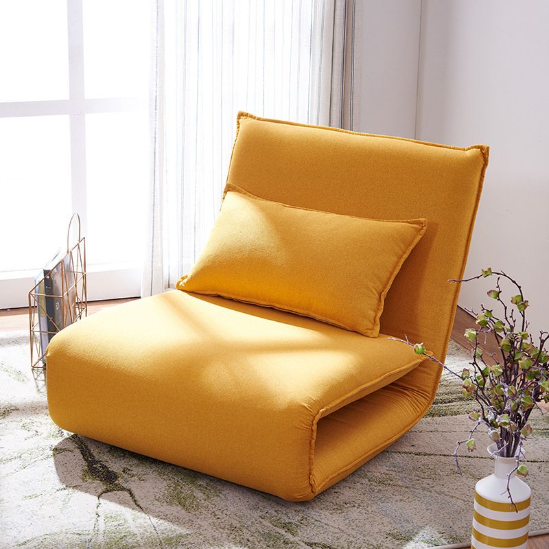 Scandinavian Pillow Included Sofa Futon Armless Convertible Sofa