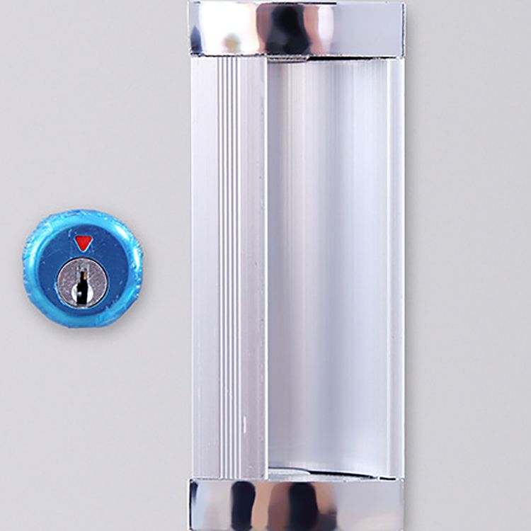 Modern Style Wardrobe Gray Colour Metal Wardrobe Closet with Locks