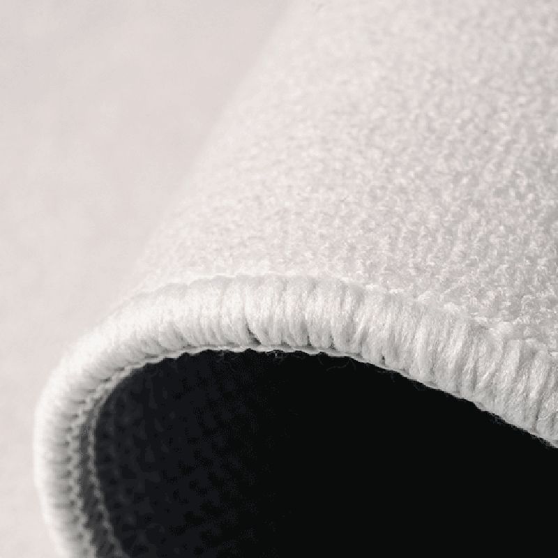 White Tone Home Decor Carpet Simple Abstract Color Block Area Rug Polyester with Stain Resistant Rug