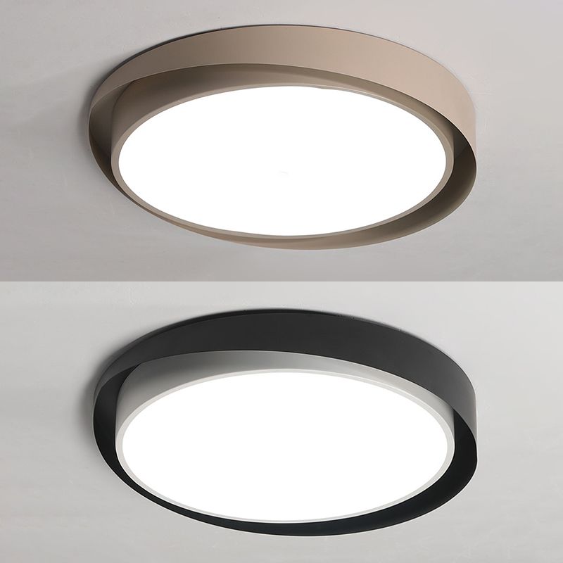 Minimalist Colorful Ceiling Lamp Fixture Contemporary Metal LED Ceiling Mount Light