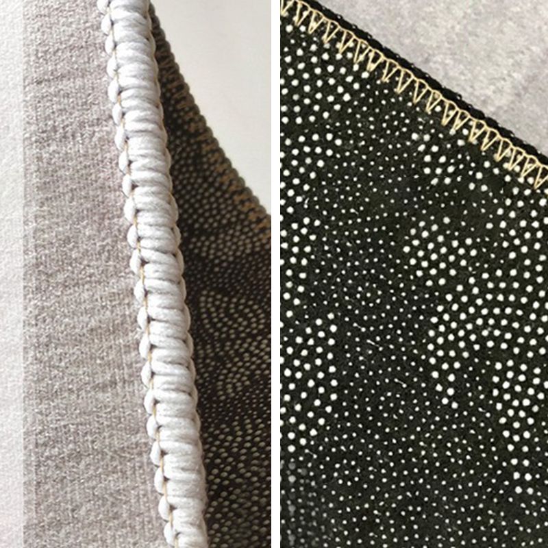 Rapis moderne vert foncé Polyester Color Tapis de tapis de taches de taches pour le salon