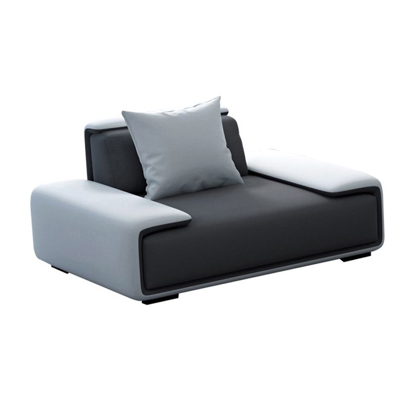 Armless Sofa 35.43" D x 27.55" H Standard Sofa with Pillow for Living Room