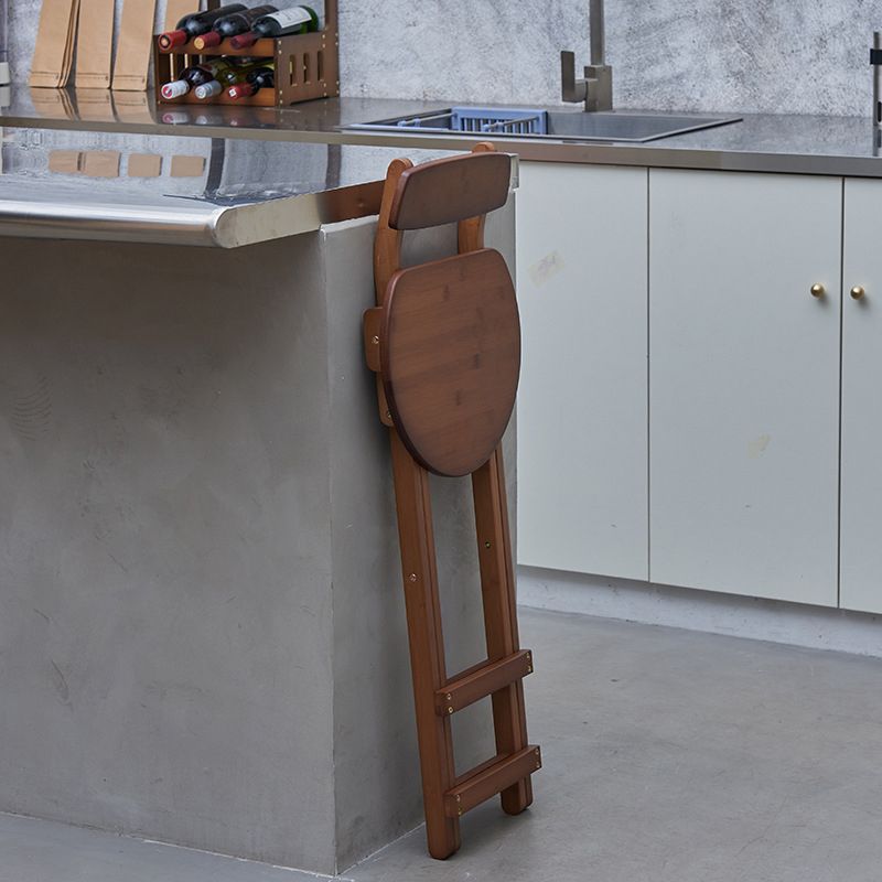 Contemporary Wooden Counter Height Stools Folding Height Bar Stool