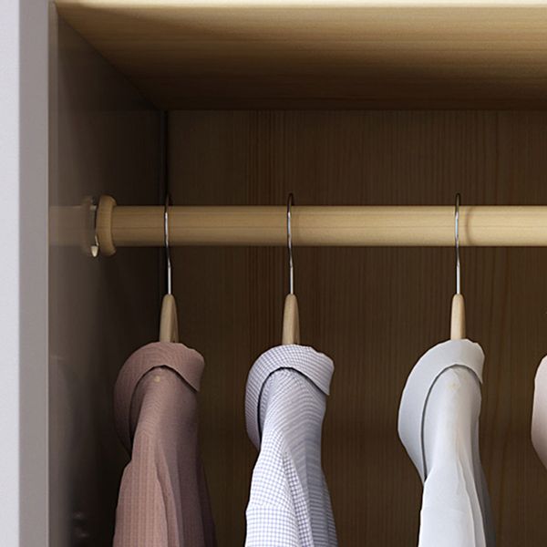 Traditional Solid Wood Wardrobe Closet Hinged Wardrobe Armoire