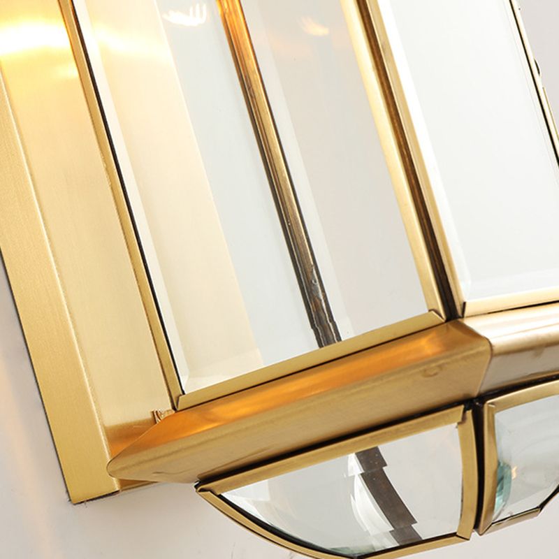 1 Light Geometric Flush Mount Contemporary Metal Wall Light Sconces
