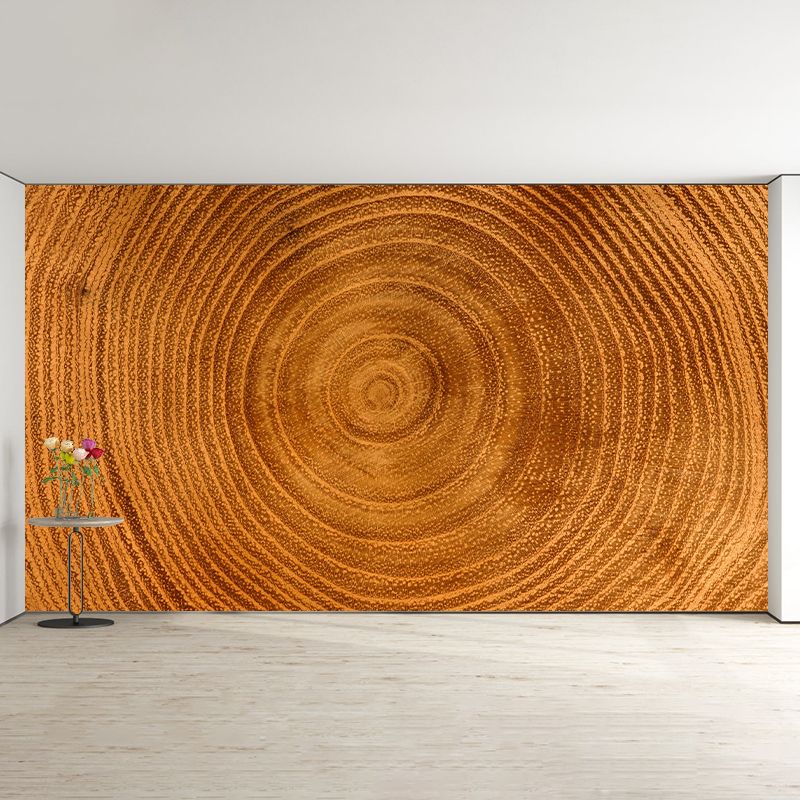 Illustration Stain Resistant Wallpaper Wood Grain Living Room Wall Mural