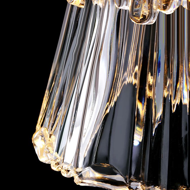 Luci di applique a parete svasata in vetro Stile industriale 1 lampade a parete leggera