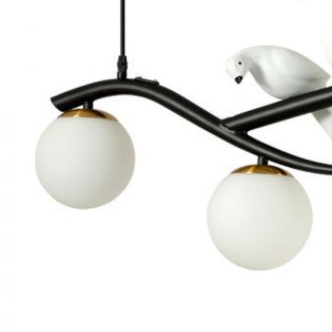 Modern Kitchen Island Lighting Globe Shaded Golden/Black Ceiling Light for Home