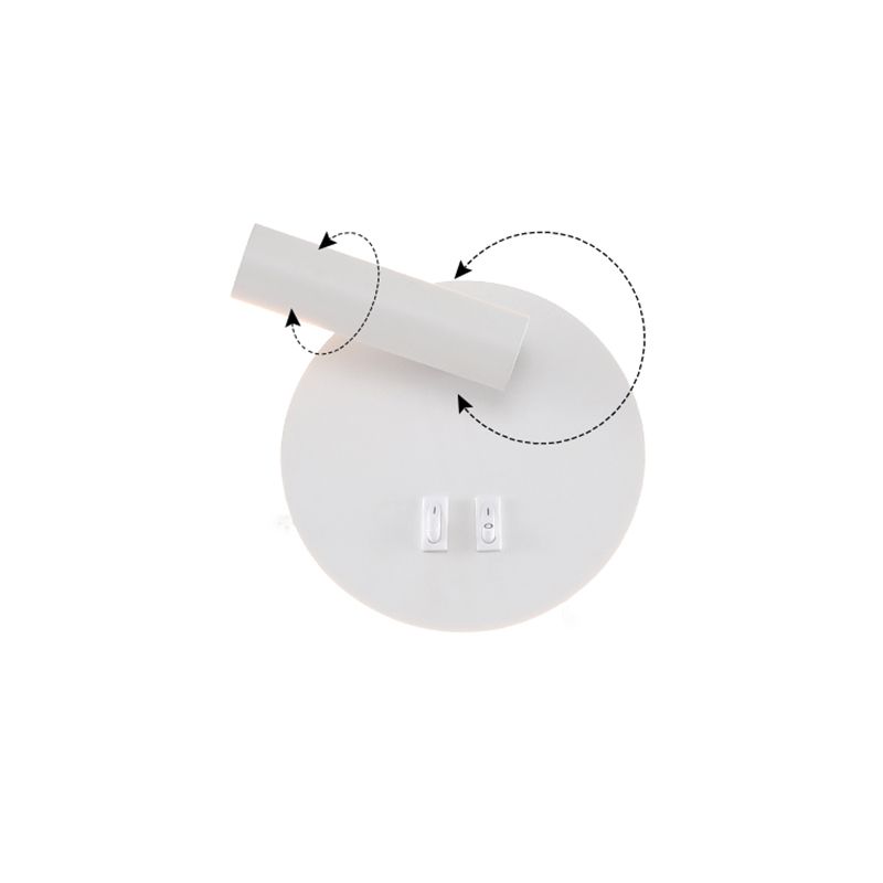 Minimalismo in metallo a parete a parete illuminazione a parete a 1 luci per la camera da letto