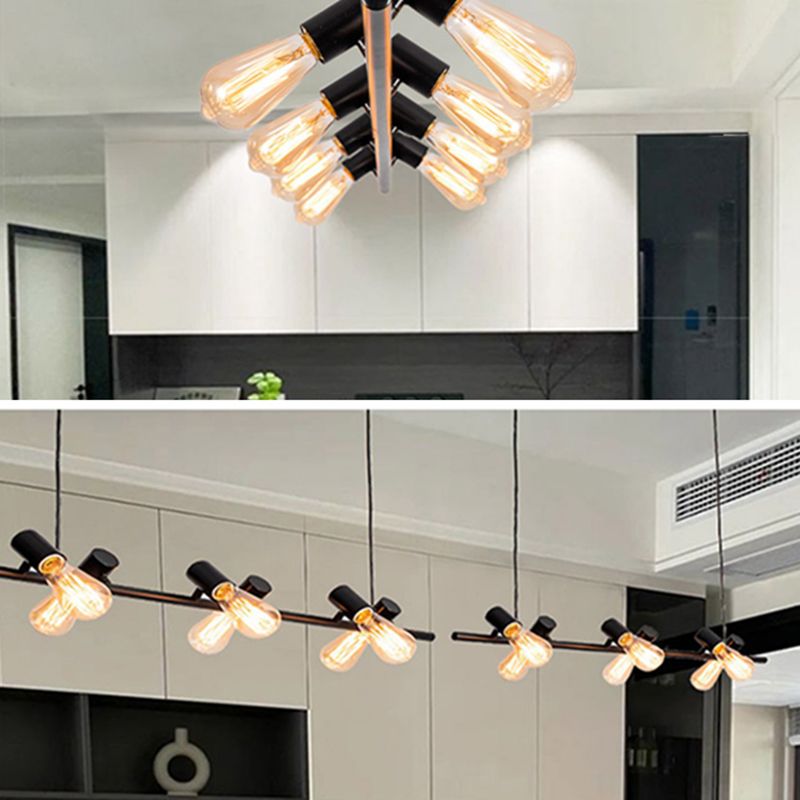 Adjustable Length Hanging Lamp Post-Modern Style Metal Island Light for  Kitchen