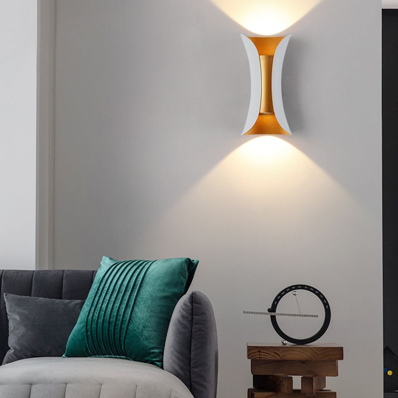 Modern Wall Washer Lighting Minimalist Metallic LED Wall Sconce for Sitting Room
