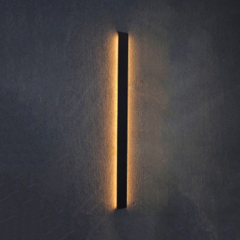 Linear Shape Metal Wall Light Modern Style 1-Light Wall Mount Fixtures