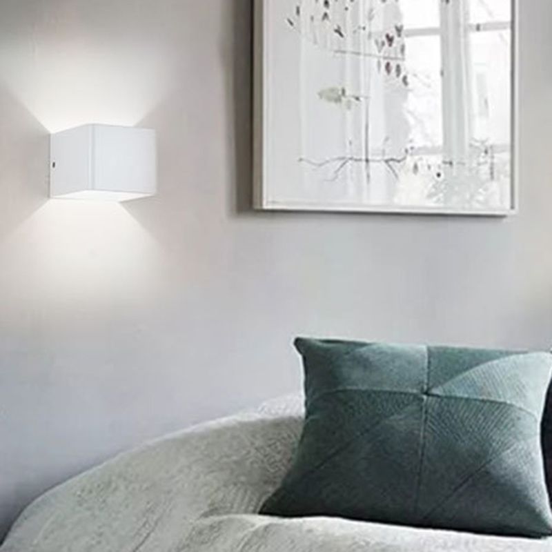 Metall Quadratleuchte LED -LED -Wandleuchte minimalistische LED -Wandleuchte