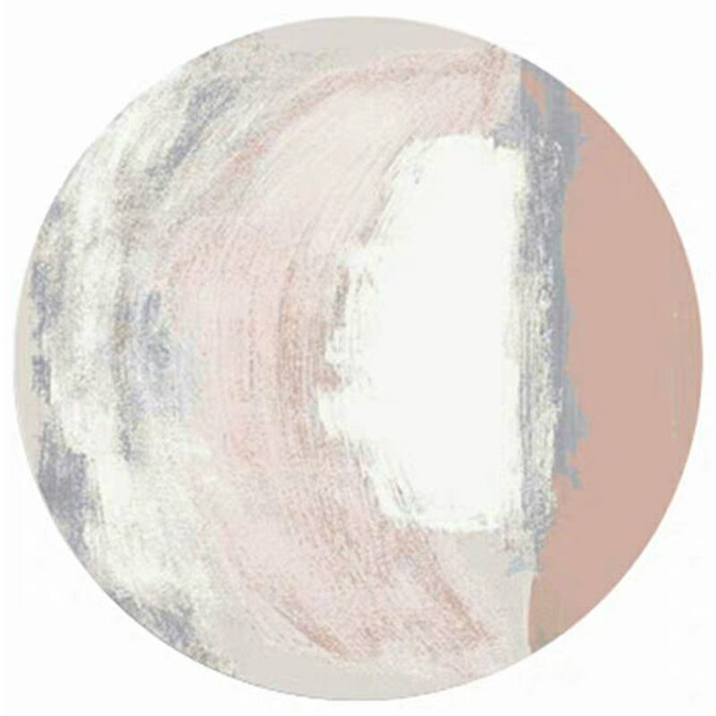 Minimalist Geometric Pattern Rug Multi Color Synthetics Area Carpet Pet Friendly Easy Care Indoor Rug for Bedroom