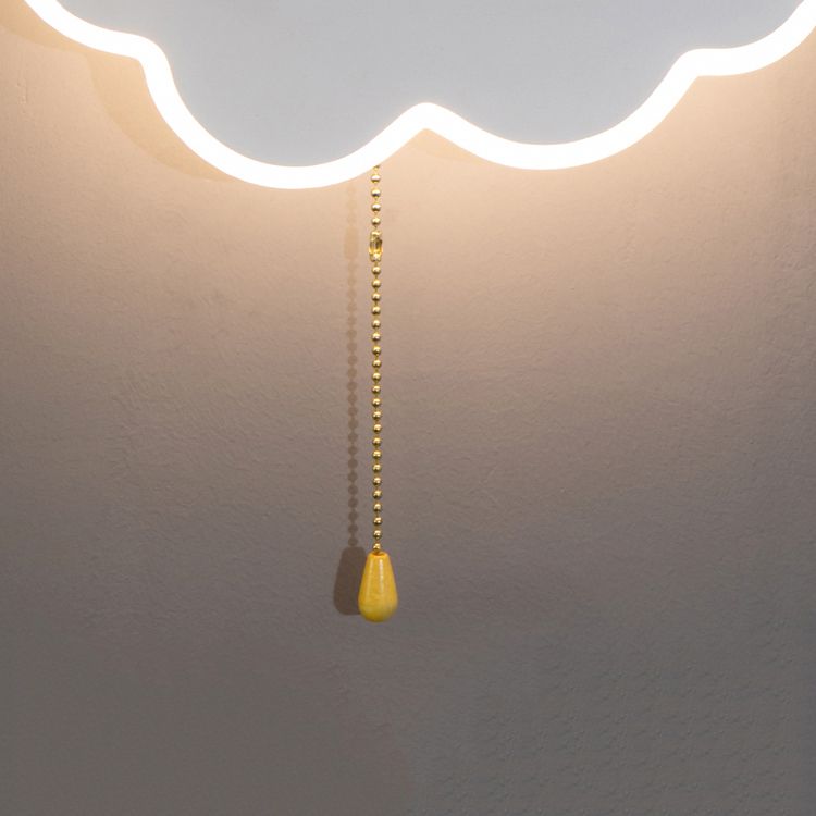 Modern Style Cloud Shaped Sconce Light Fixtures Metal 1 Light Wall Mounted Lighting