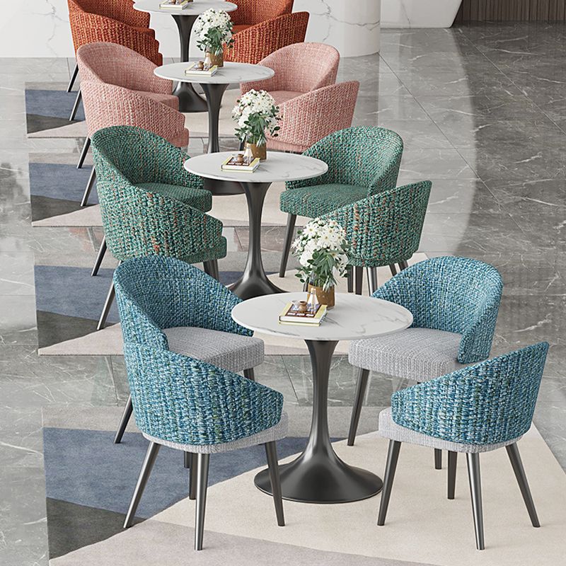 Contemporary 1/5 Pieces Dining Set Sintered Stone Dinette Table Set