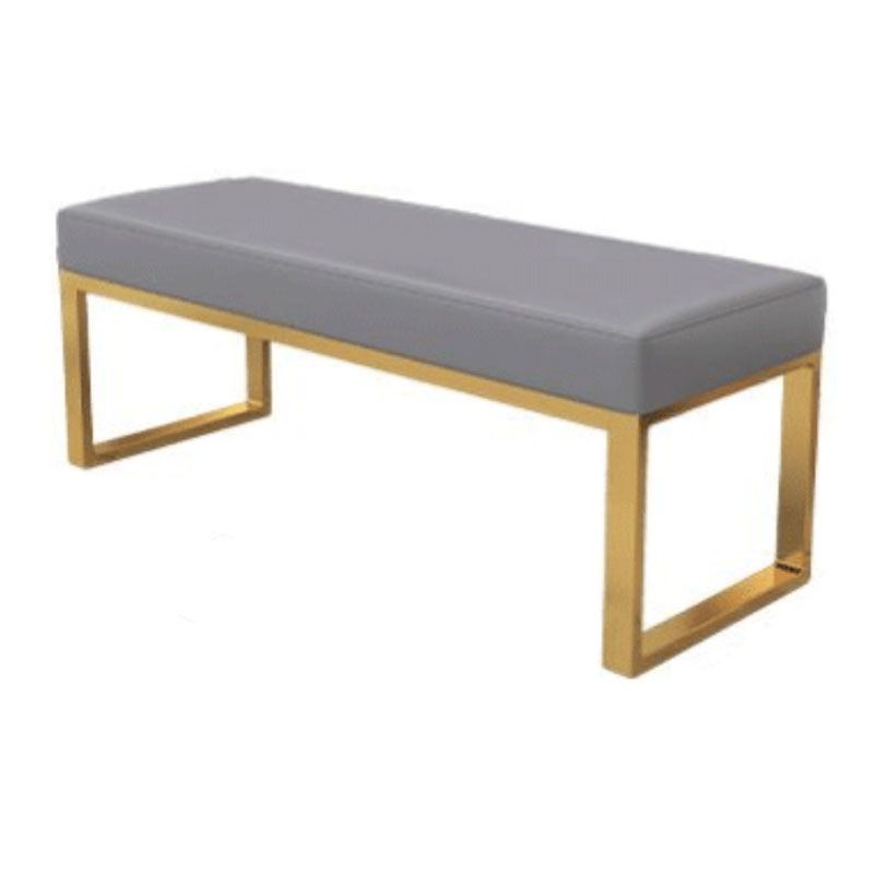 Modern Cushioned Seating Bench Rectangle Entryway and Bedroom Bench