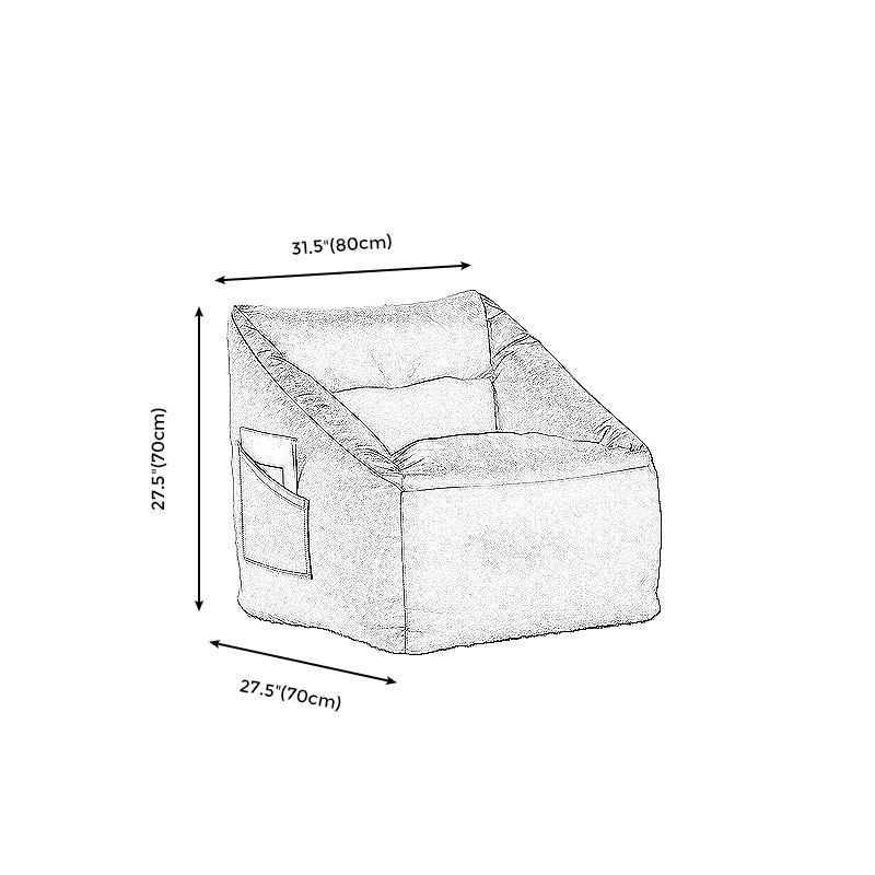31.49" W x 27.55" D x 27.55" H Bonded Leather Accent Room Chair with Tight Back
