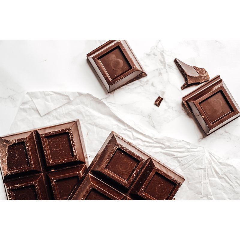 Business Sweet Chocolate Mural Decal Stain Resistant Cake Shop Wall Covering