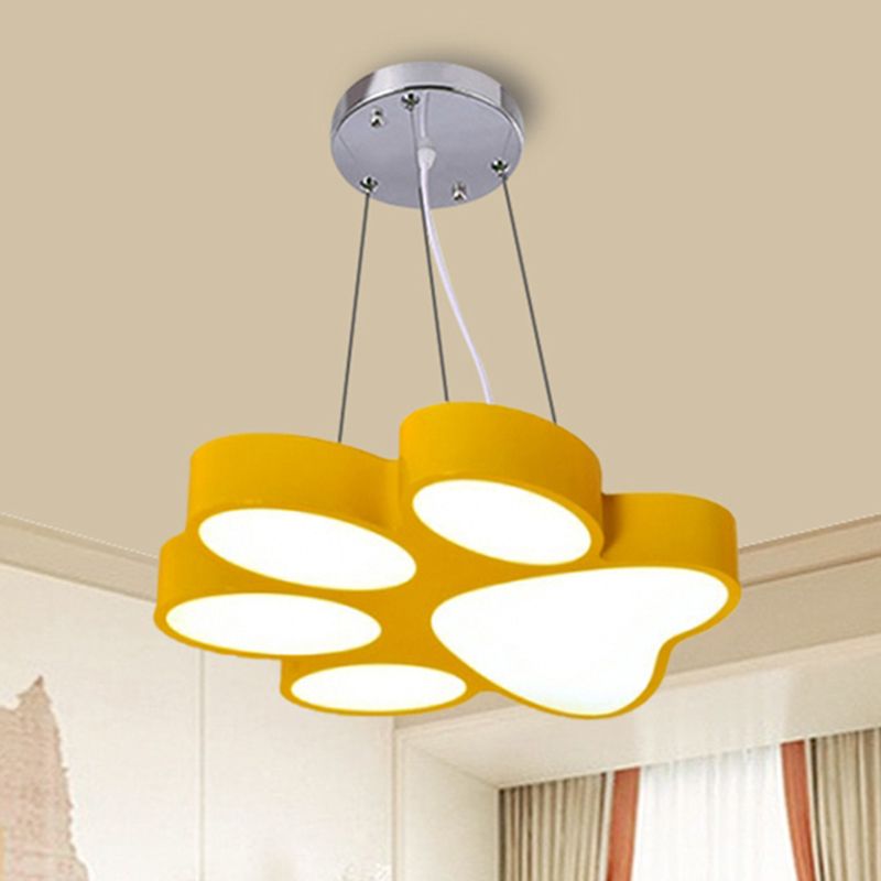 Doggy Paw Bathroom Pender lampe acrylique Cartoon LED Hanging Light