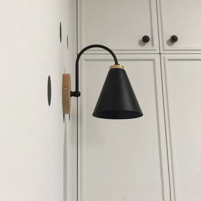 Metal Geometric Shape Wall Lights Industrial Style 1-Light Wall Light Sconce