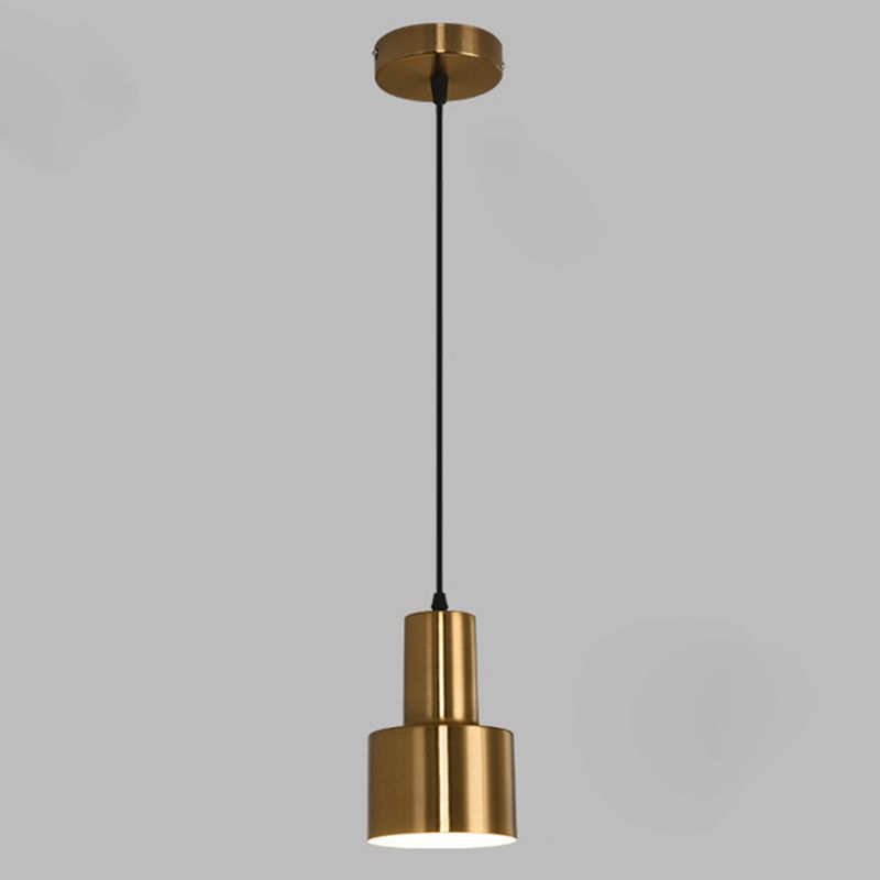 Kit de pendance de chambre à coucher ombragée Métal Métalliste style plafond suspendu en or
