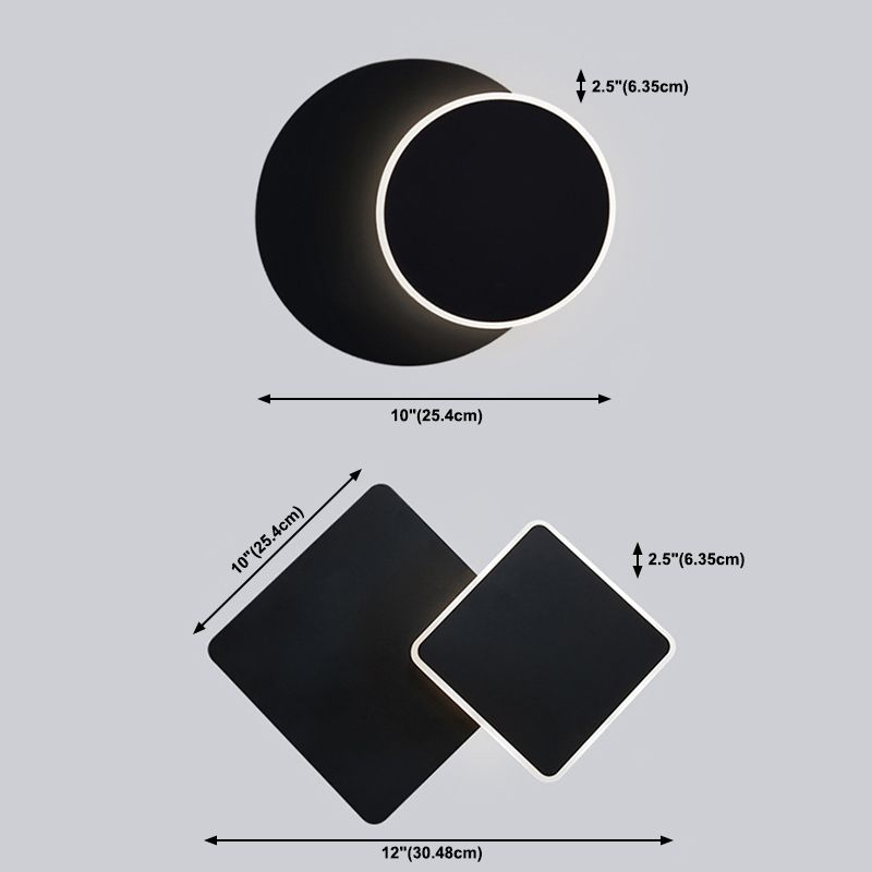 Minimalismus -Stil rotierende Wandleuchte LED -Wandlampe für Schlafzimmer Wohnzimmer