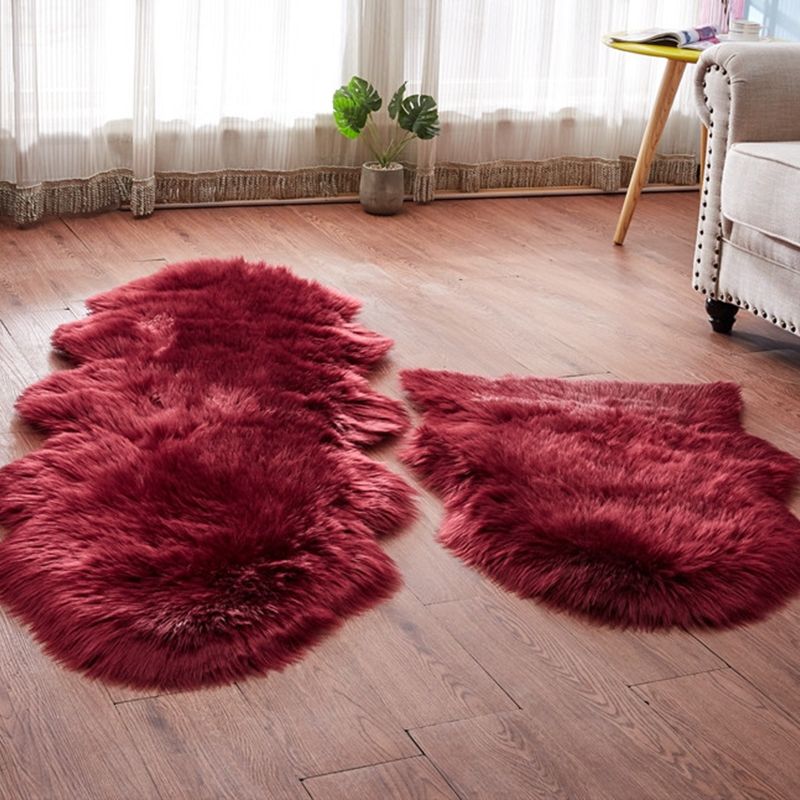 Netter mehrfarbiger Teppich flauschiger Teppichmaschine waschbarer Haustier-freundlicher Nicht-Schlupf-Teppich für Mädchenzimmer