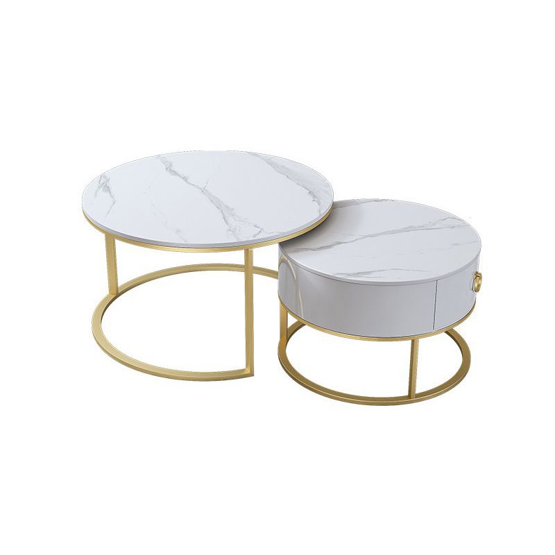 Glam Slate Coffee Table No Distressing Nesting Coffee Table Set