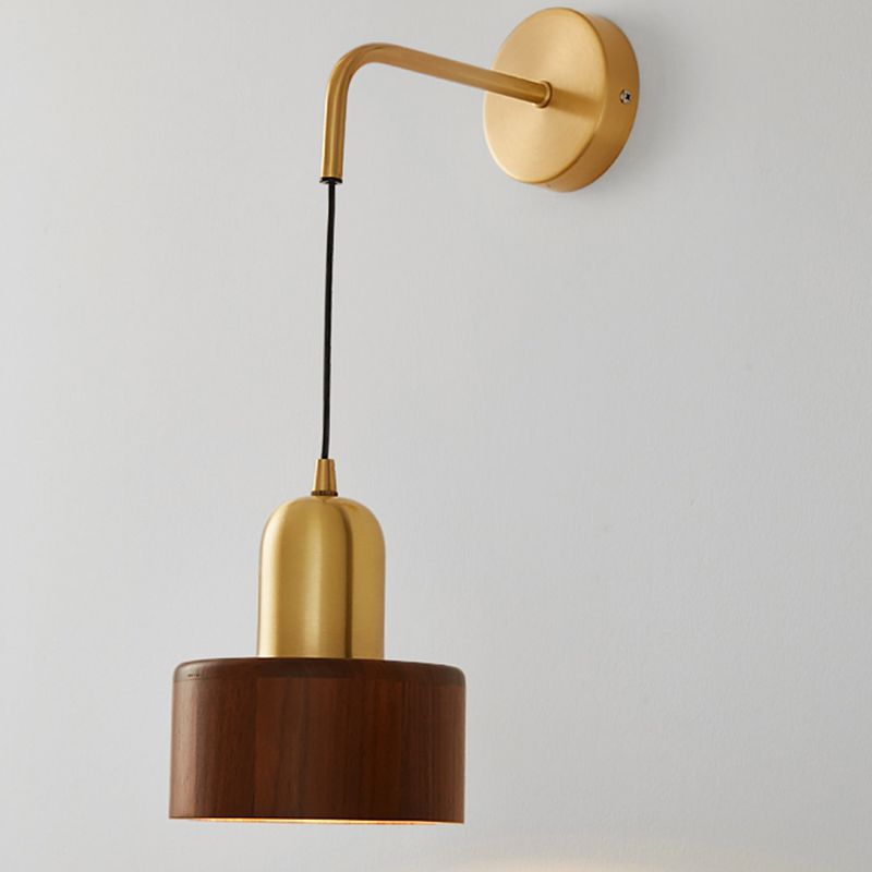 Nordic Wall Light Fixture Minimalist Wooden Wall Light Sconce for Bedroom