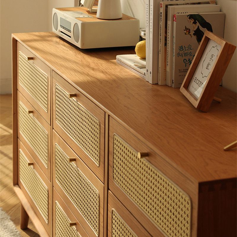 Contemporary Chest Straight Legs with Drawer Knobs Rectangle Accent Chest