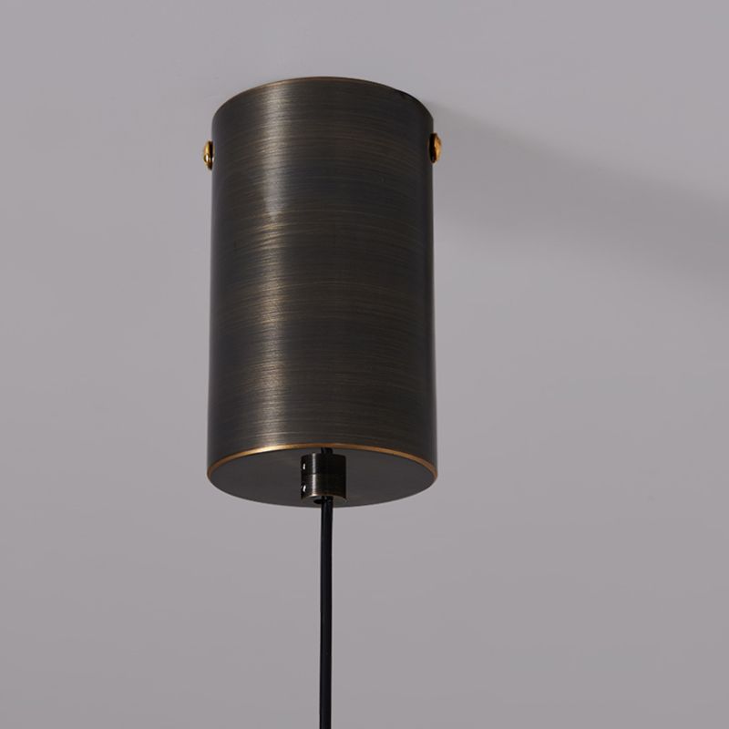 Linear Shape Metal Pendant Light Modern Style 1-Light Hanging Lamp