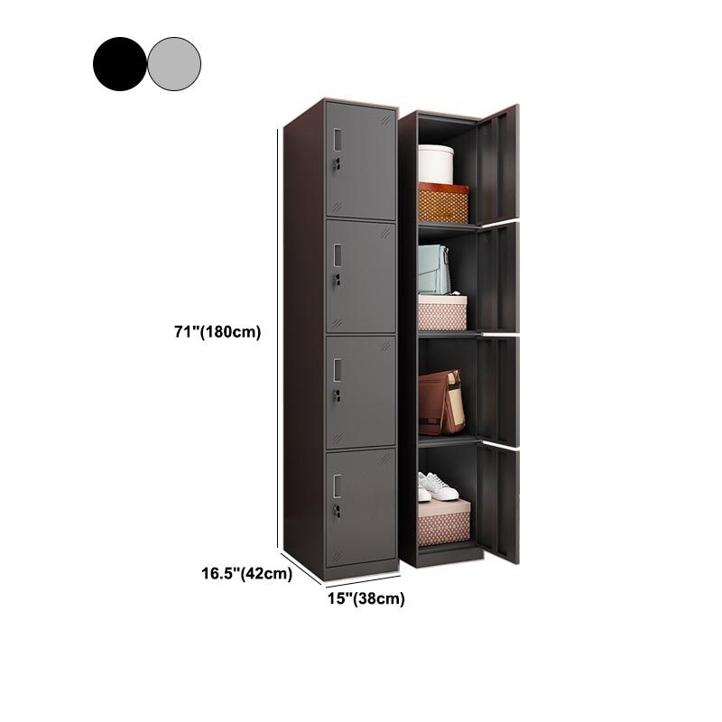 Hinged Wardrobe Cabinet Contemporary Metal Wardrobe for Bedroom