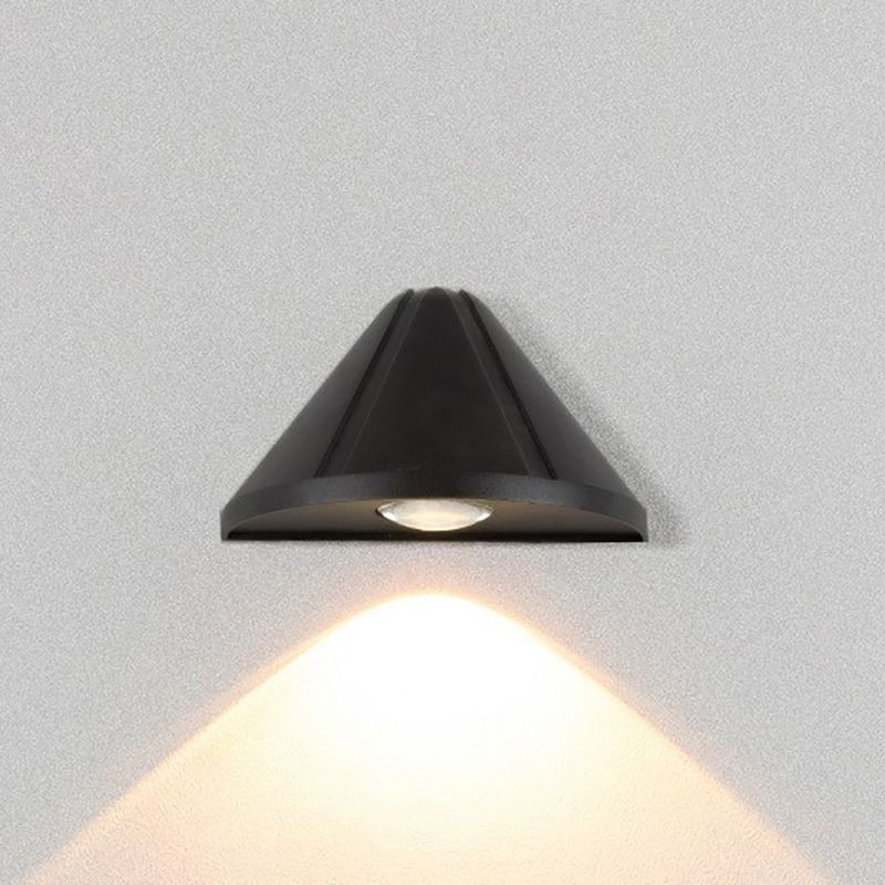 Modern Style Triangle Shade Wall Lamp Metal 1 Light Sconces for Outdoor