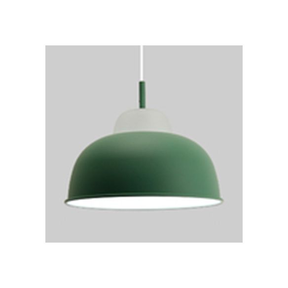 Lámpara colgante de Macaron Loft Bowl Bombilla de aluminio Luz de aluminio para sala de enfermería
