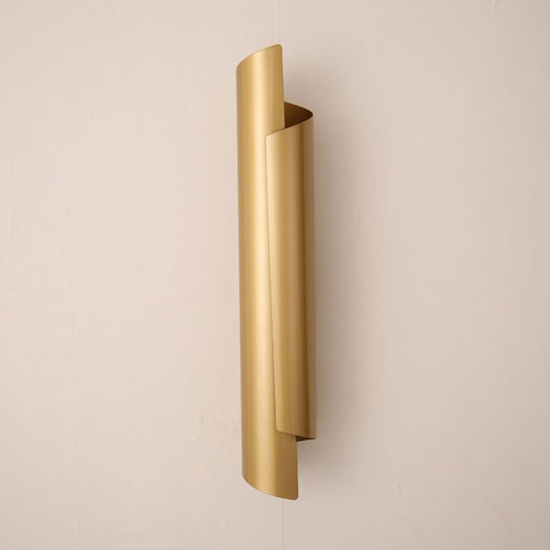 Post moderne Metall Wandleuchter Rollen Welle Minimalismus -Stil Ein leichtes Wandlicht für Korridorgang
